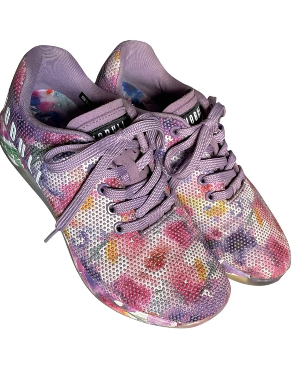 NOBULL Outwork "Bouquet" Watercolor Floral Collection Trainer Shoes Sz  7 - Picture 2 of 12